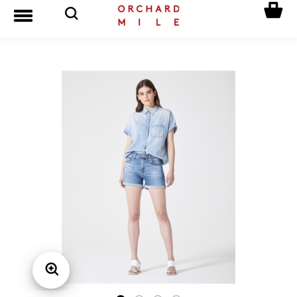 “The Hailey” AG denim shorts